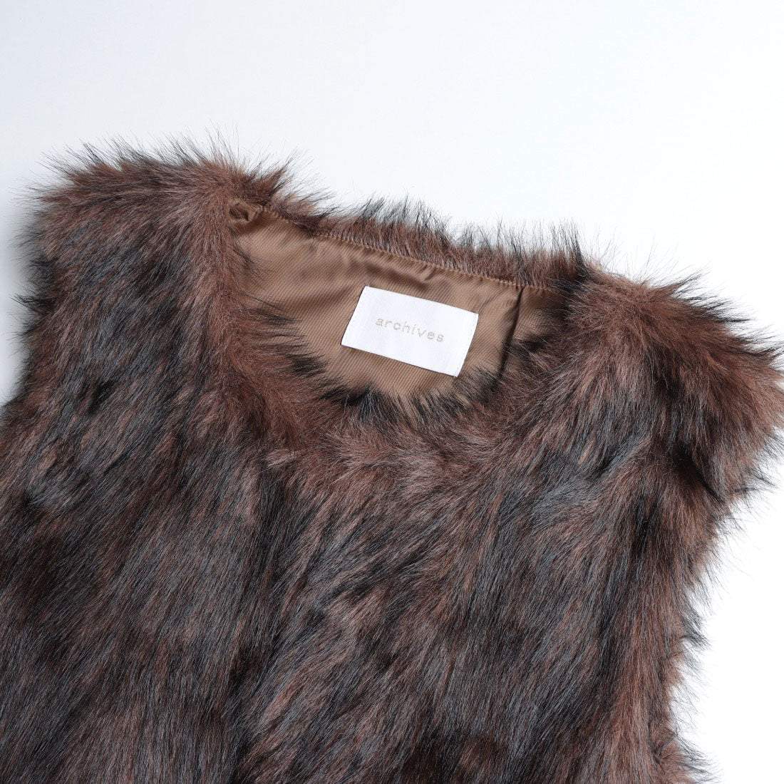 アルシーヴ archives 〈Ltd.〉Fake Fur Vest （BRN） BRN