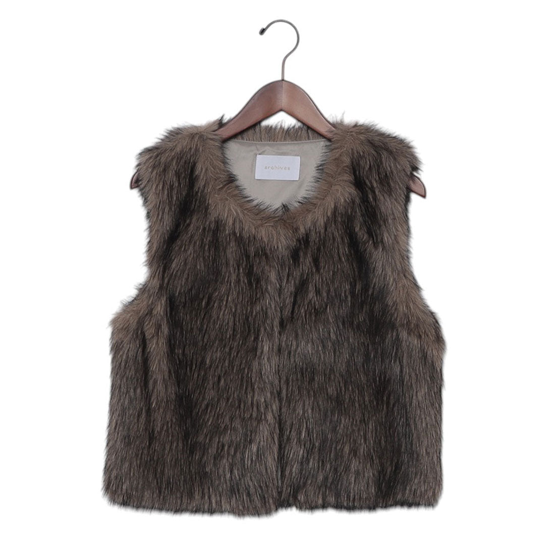 アルシーヴ archives 〈Ltd.〉Fake Fur Vest （BEG） BEG
