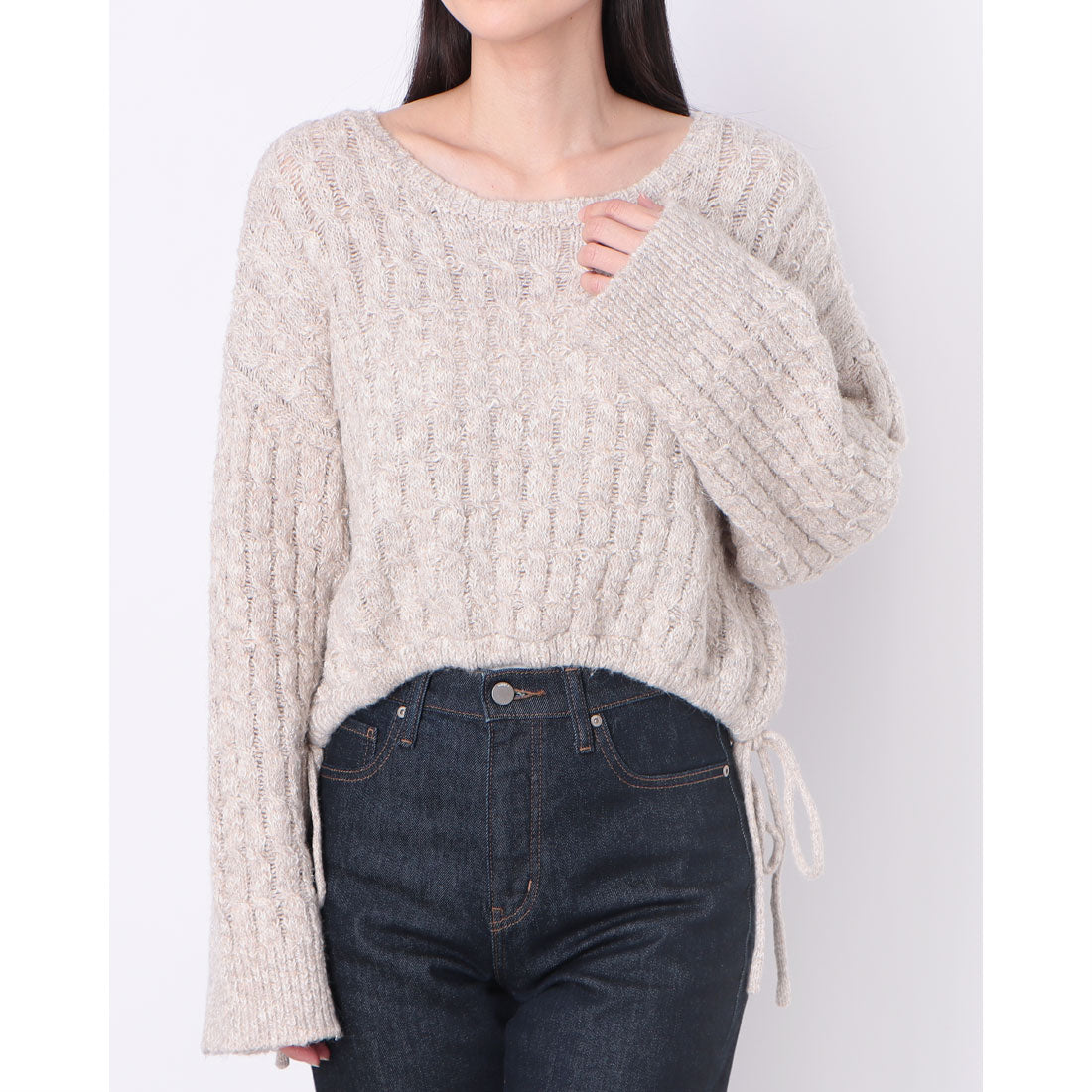 アルシーヴ archives ラメスパンコールメッシュドロストニット （OFWH） OFWH