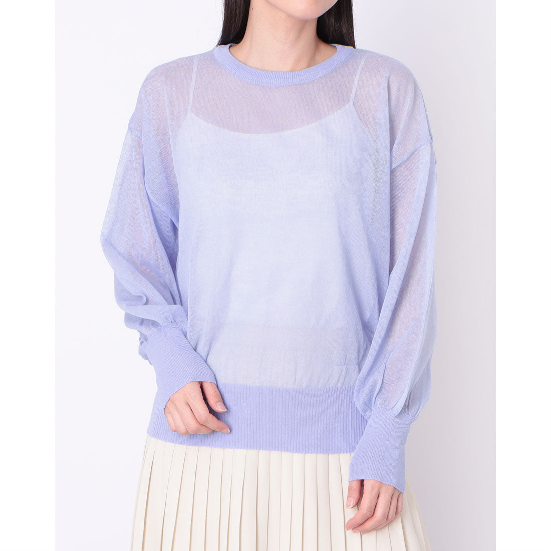 アルシーヴ archives SHEER KNIT （PPL） PPL