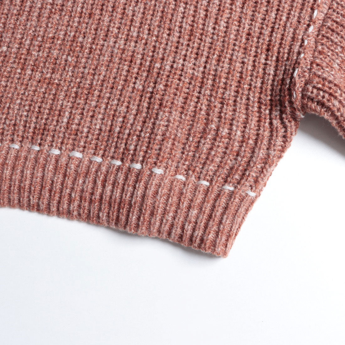 アルシーヴ archives 配色ステッチメランジショートニット （GRY） GRY