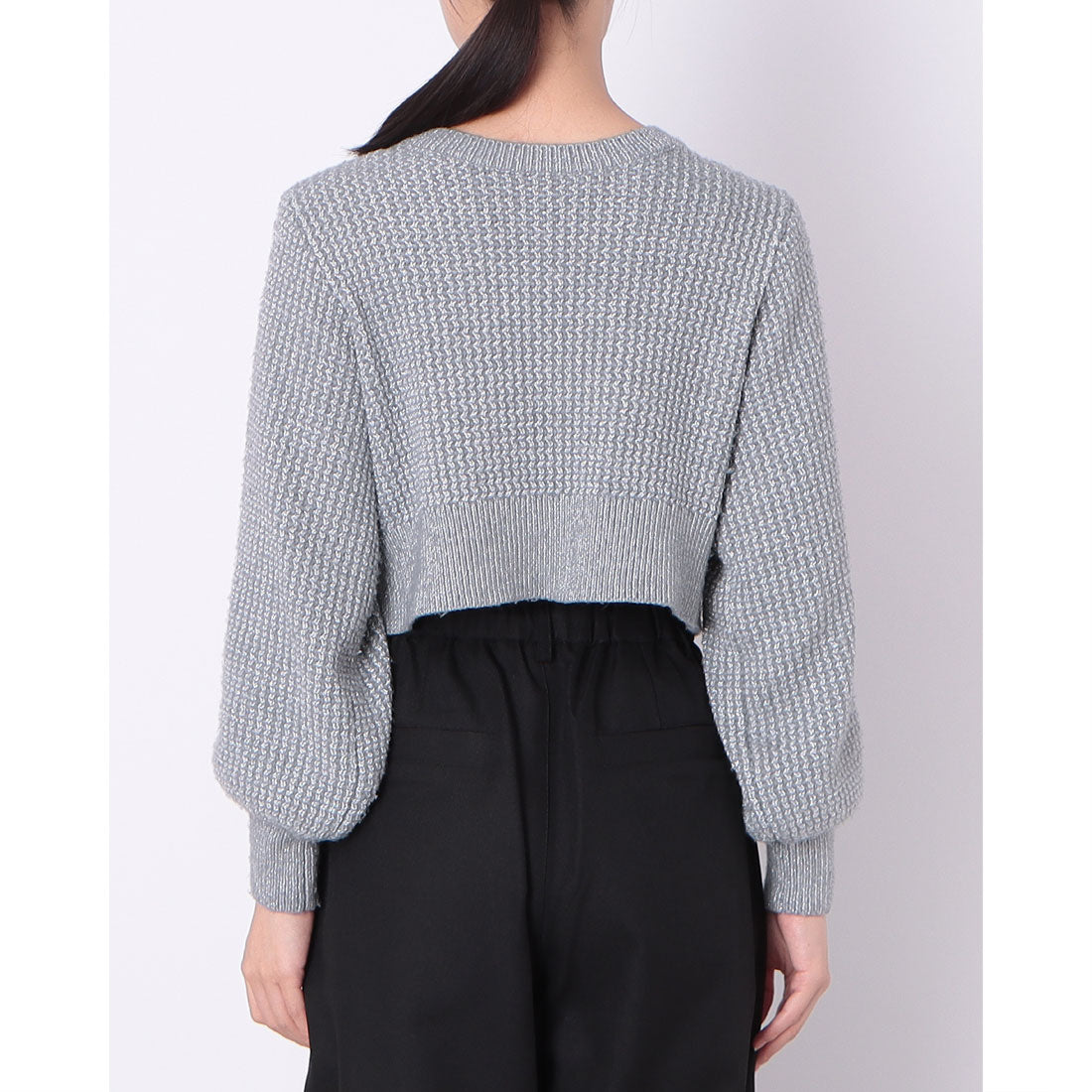 アルシーヴ archives 2WAYウェーブラメニットカーディガン （GRY） GRY