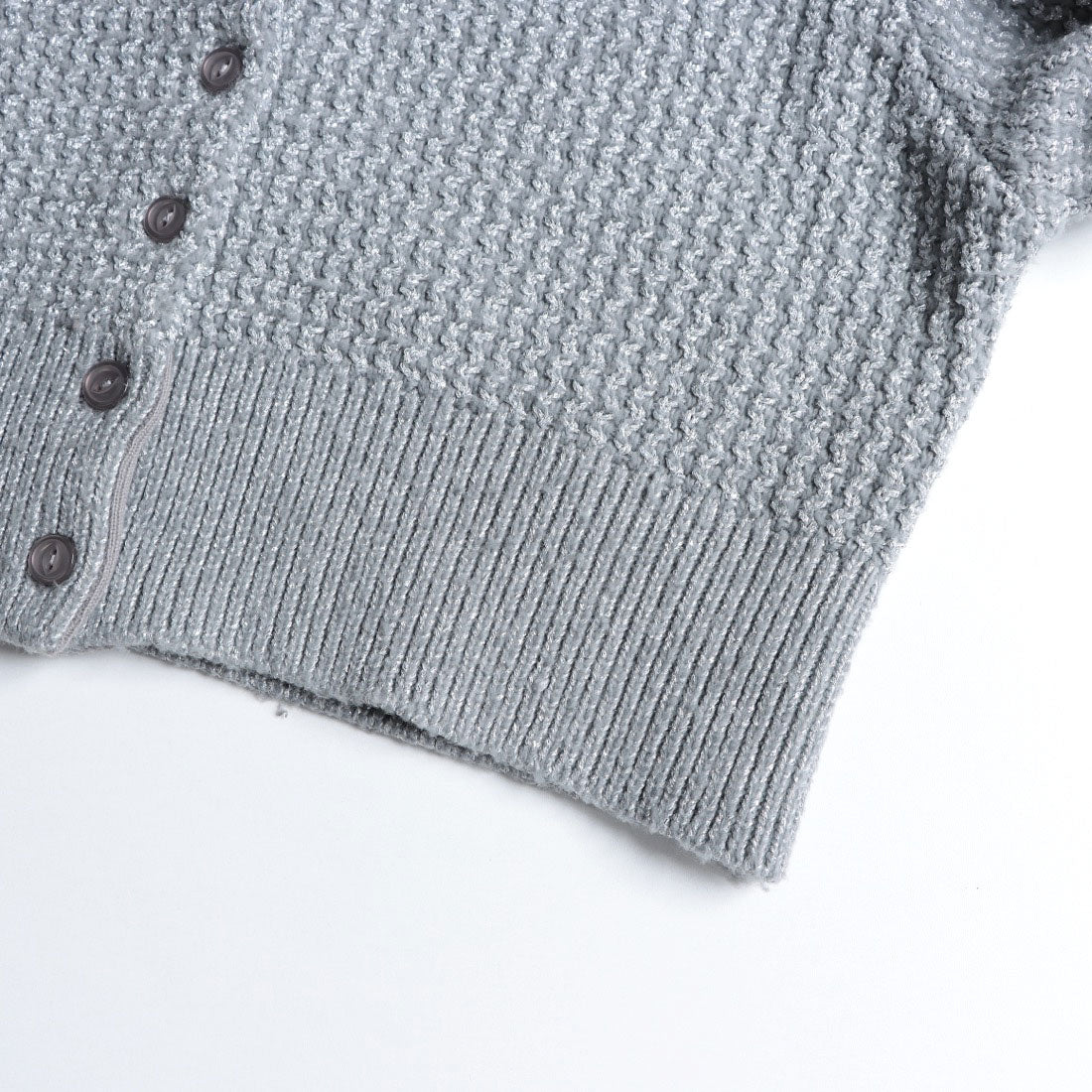 アルシーヴ archives 2WAYウェーブラメニットカーディガン （GRY） GRY