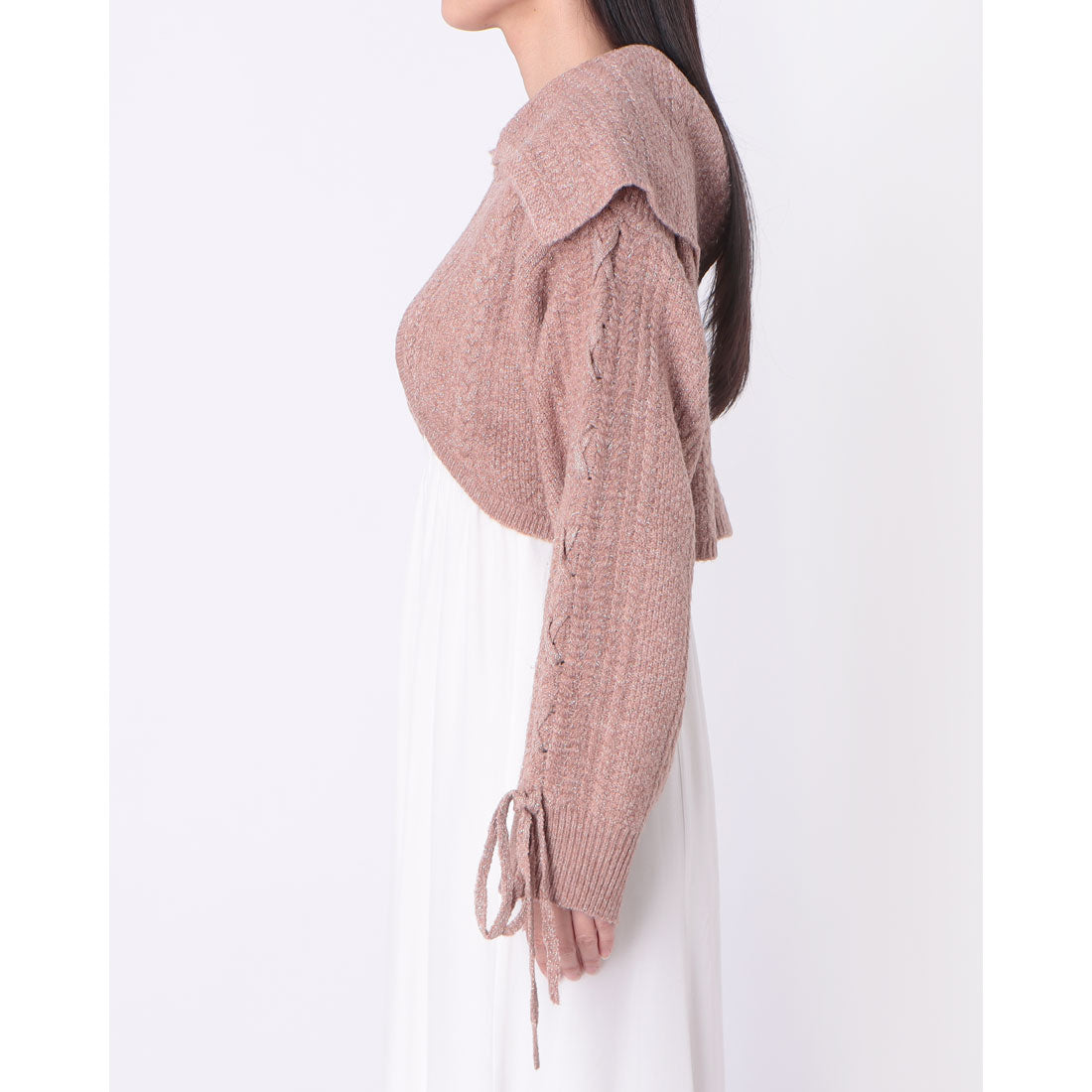 アルシーヴ archives BIGカラーレースUPラメケーブルニットCD （PIBE） PIBE