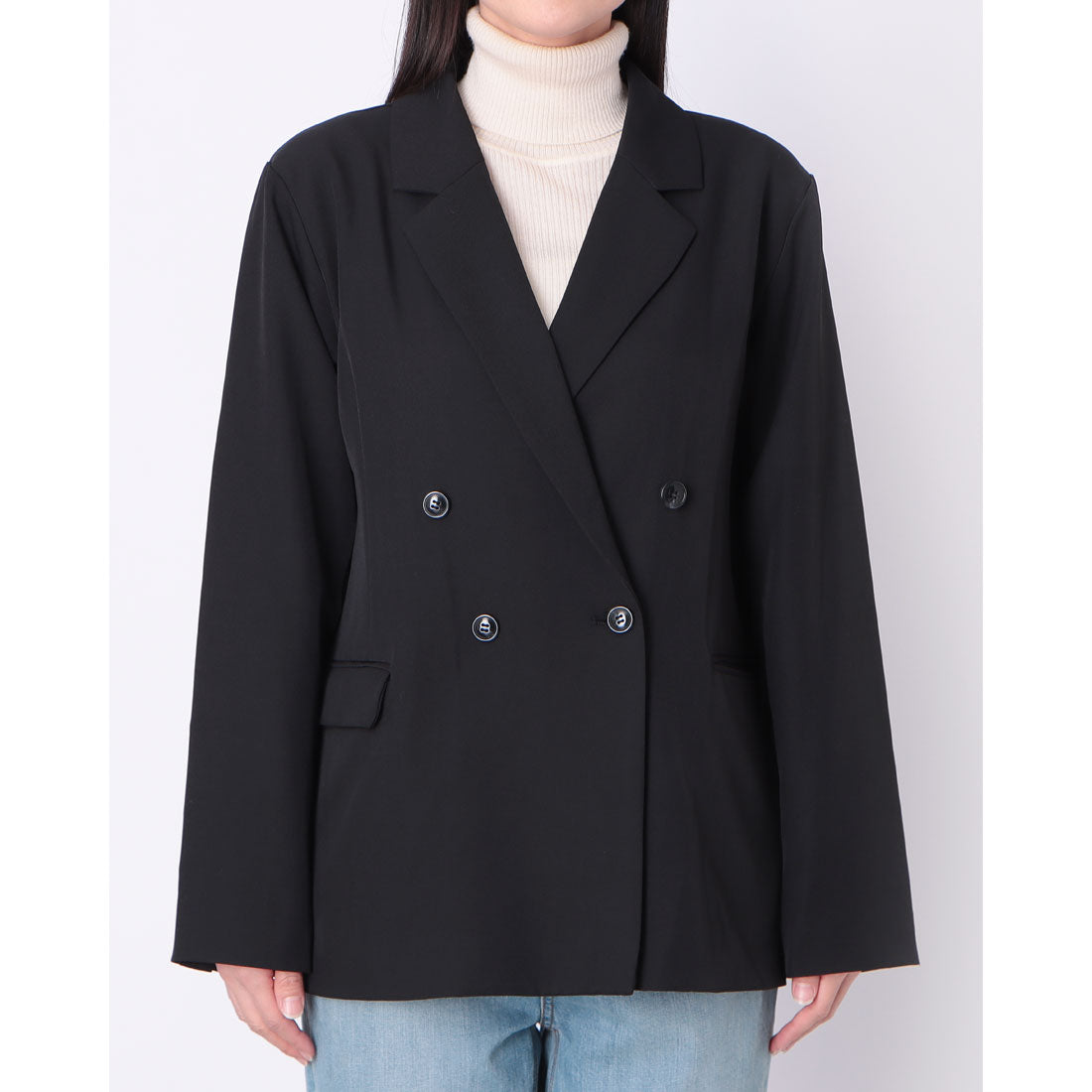 アルシーヴ archives ダブルブレストテーラードジャケット （BLK） BLK
