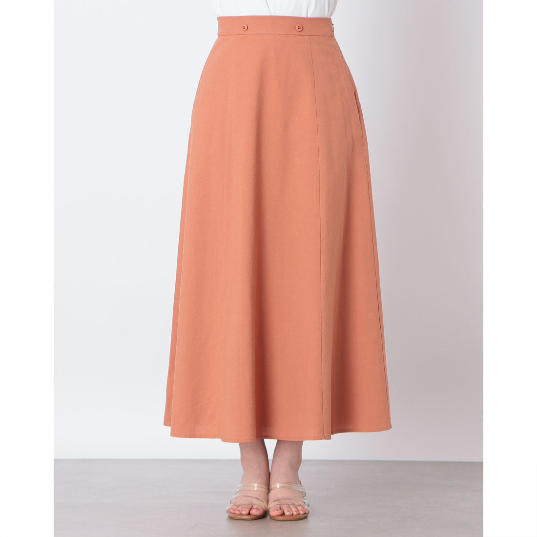 アルシーヴ archives リネン風マルチWAYスカート （ORANGE） ORANGE