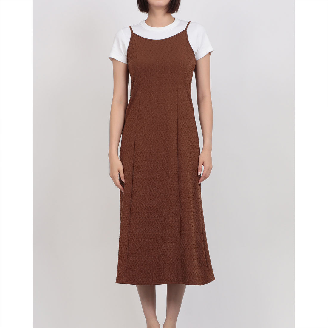 アルシーヴ archives BACKリボンパイピングワンピース （BROWN） BROWN