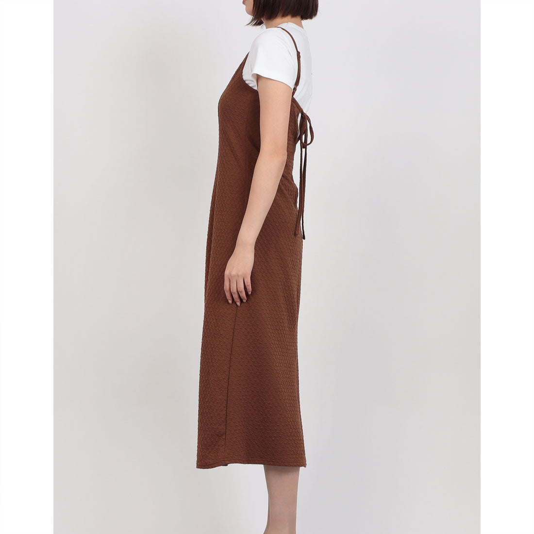 アルシーヴ archives BACKリボンパイピングワンピース （BROWN） BROWN