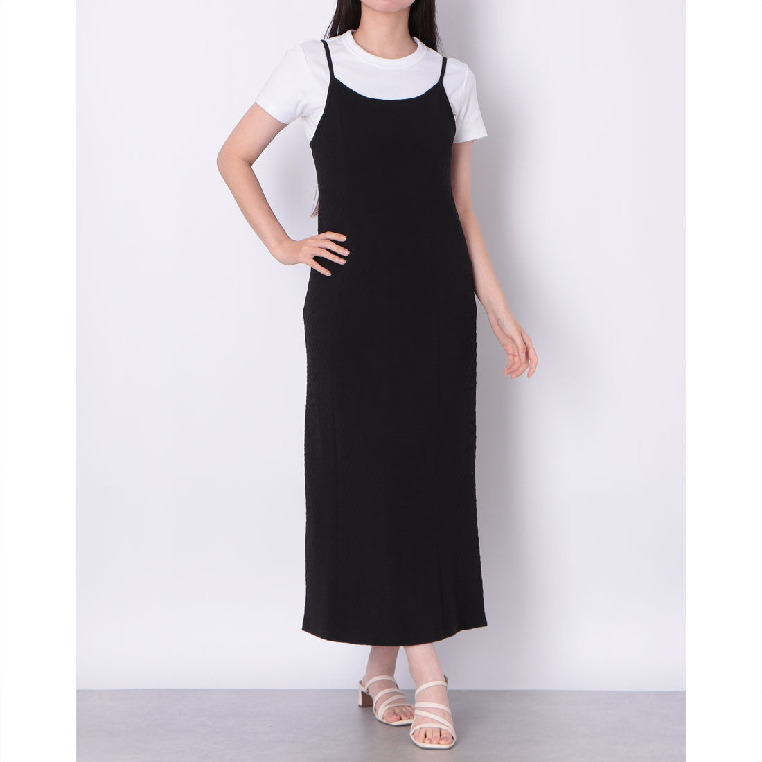 アルシーヴ archives BACKリボンパイピングワンピース （BLACK） BLACK