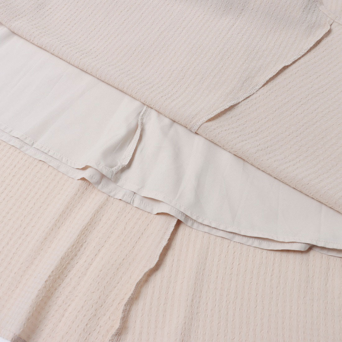 アルシーヴ archives シアーチェックマーメイドキャミワンピース+2Wayクロップドブラウスセット （BEIGE） BEIGE