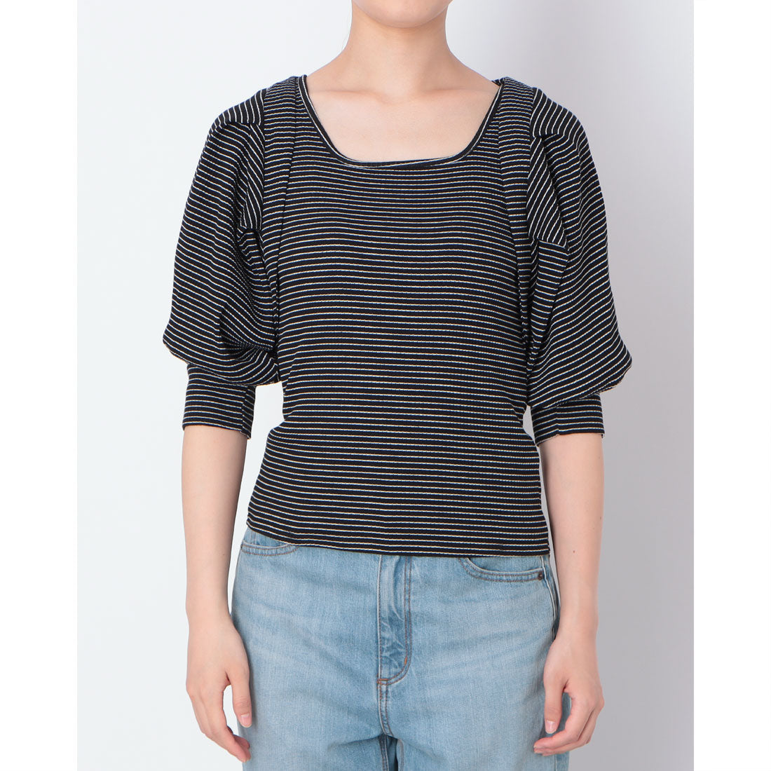 アルシーヴ archives リブボーダーボレロ×タンクトップSET （BLACK） BLACK