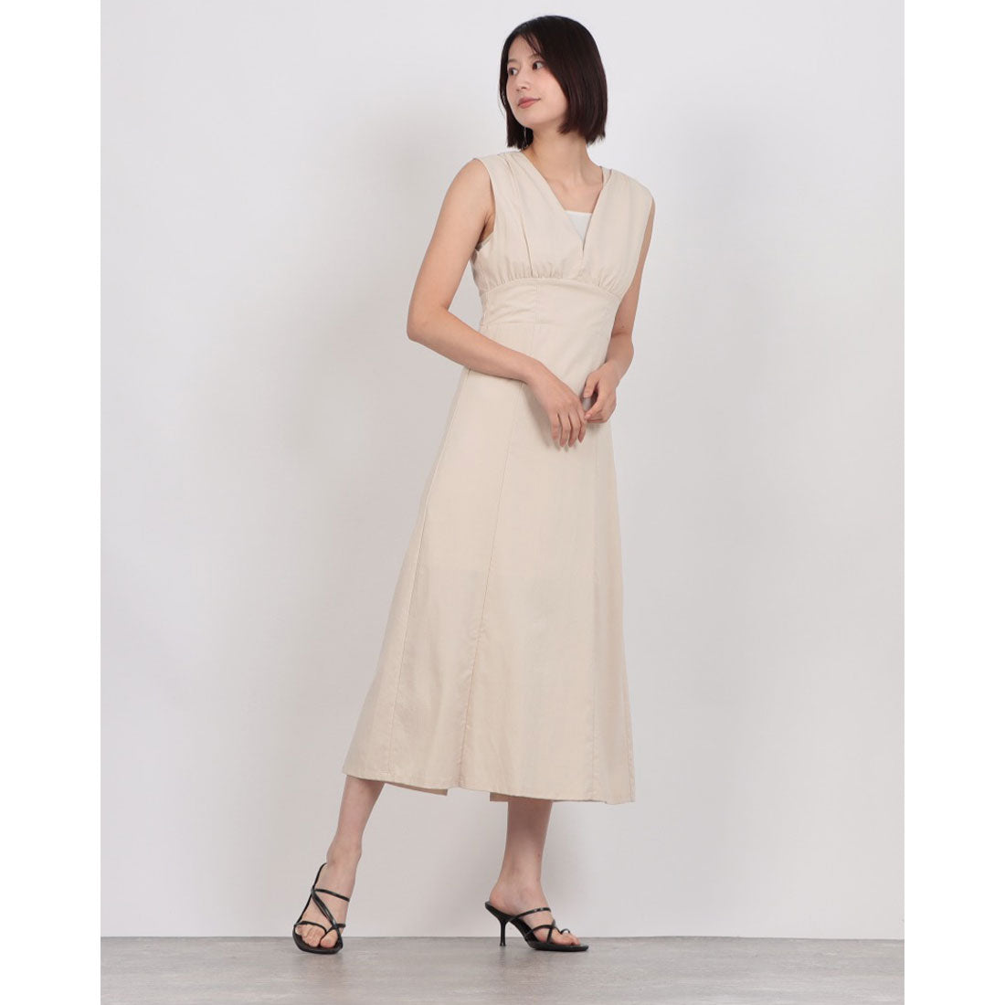 アルシーヴ archives バックシャンノースリーブワンピース （IVORY） IVORY