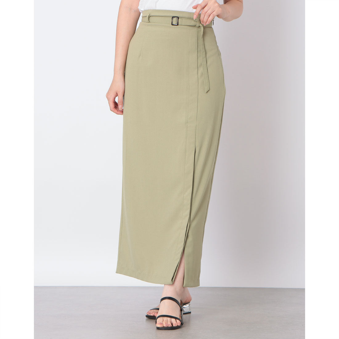 アルシーヴ archives ボタンスリットラップスカート （YELLOW） YELLOW