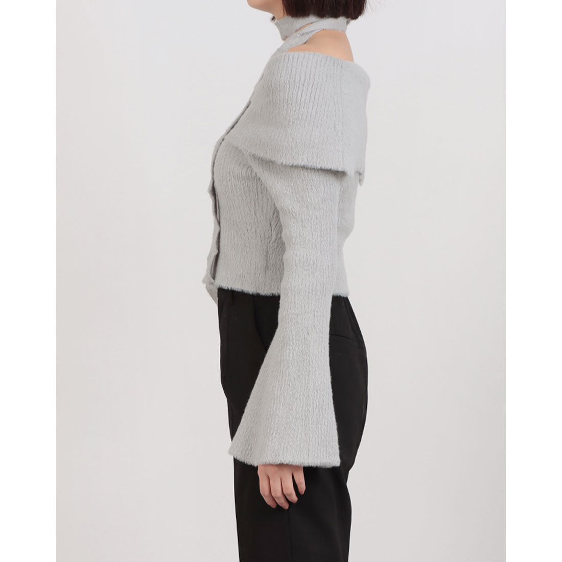 アルシーヴ archives チョーカーオフショルフェザーニット （GRY） GRY