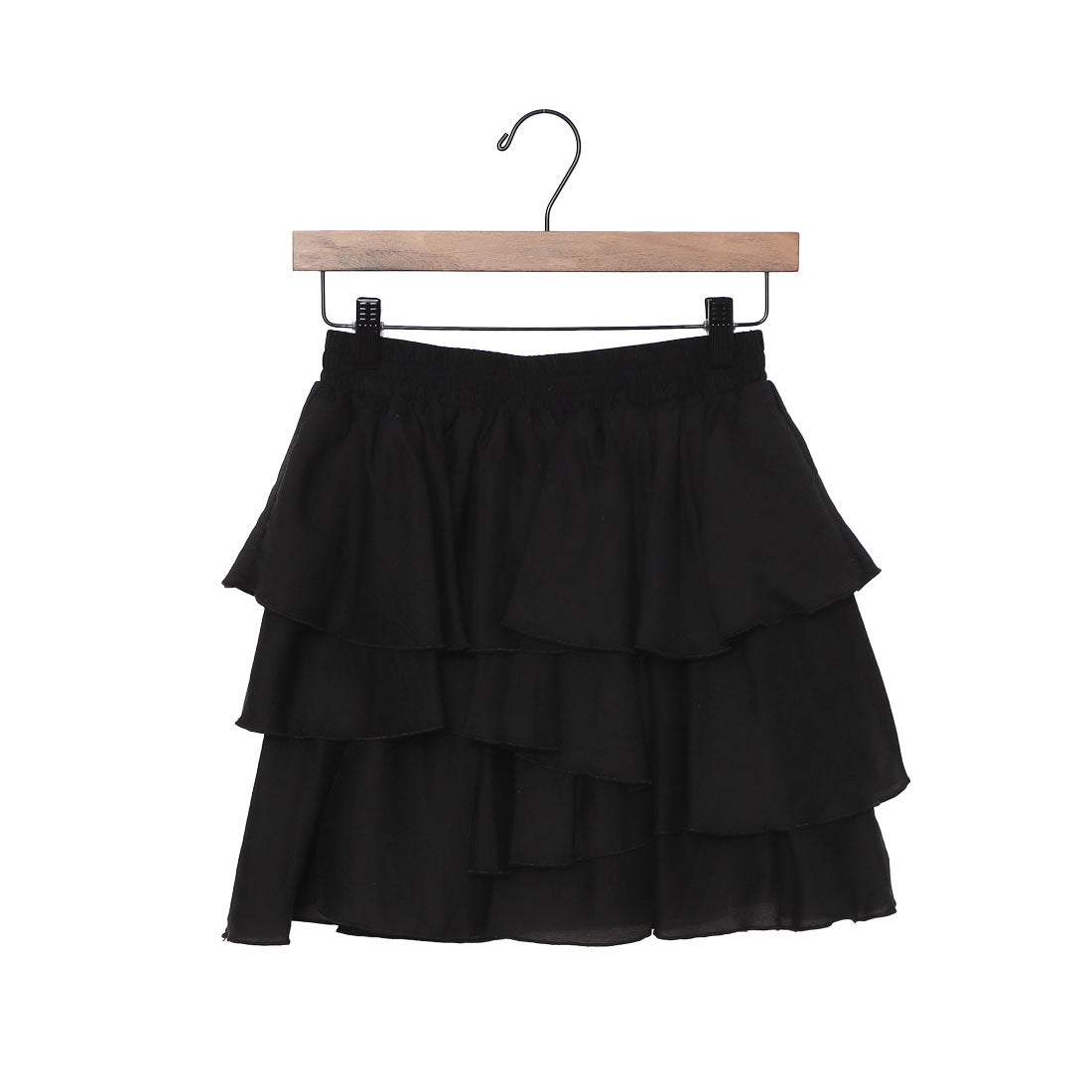 アルシーヴ archives ラッフルフリルティアードミニスカート （BLK） BLK