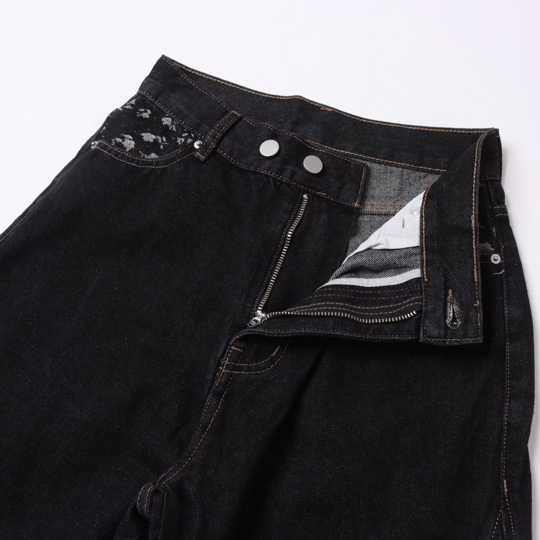 アルシーヴ archives ポイントJQデニムワイドデニム （BLK） BLK