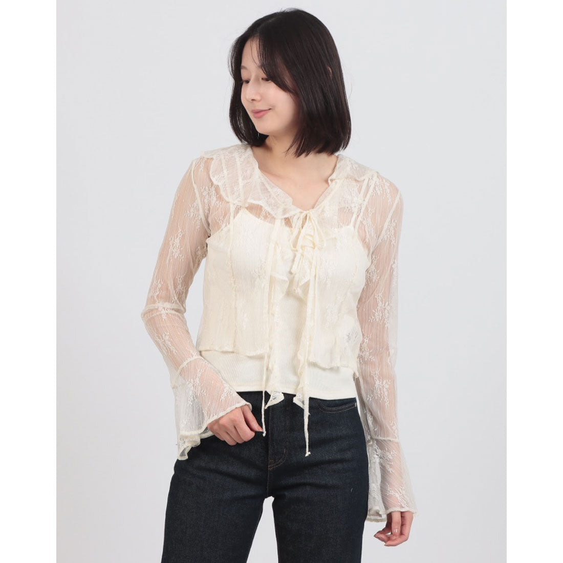 アルシーヴ archives ラッフルフリルレースTOPS （IVO） IVO