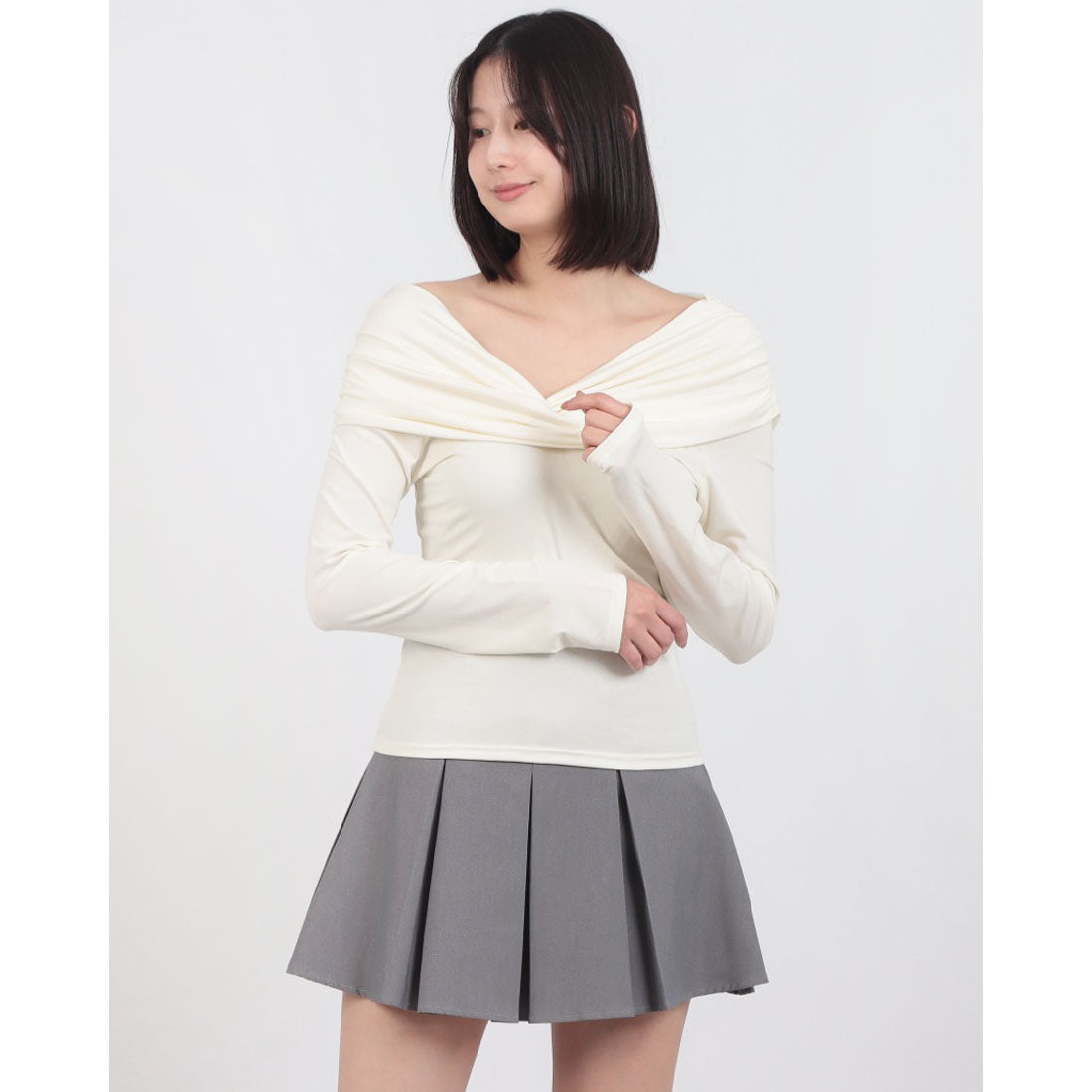 アルシーヴ archives オフショルカットTOPS （BLU） BLU