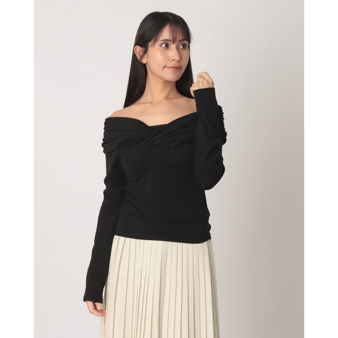 アルシーヴ archives オフショルカットTOPS （BLK） BLK