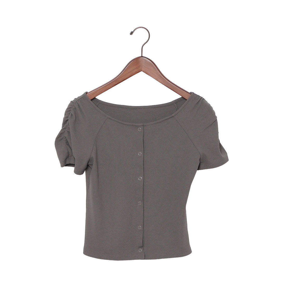 アルシーヴ archives 花柄アソートワッフルカットTOPS （GRY） GRY
