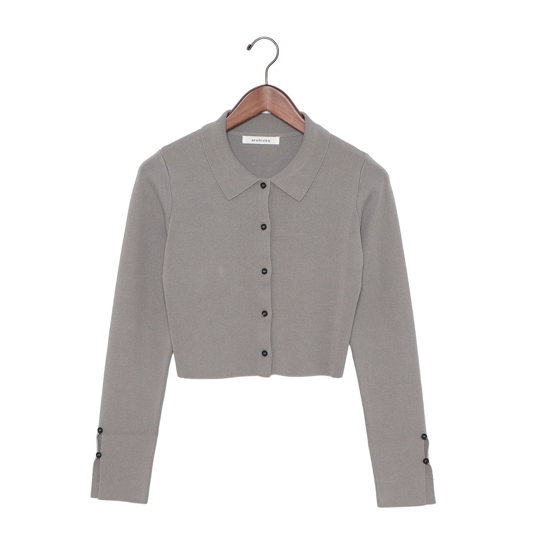 アルシーヴ archives 麻タッチポロニットアンサンブル （GRY） GRY