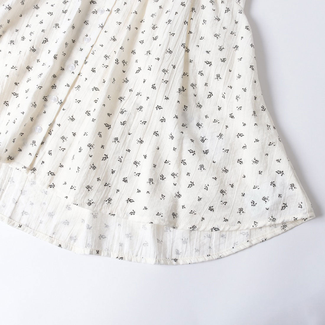 アルシーヴ archives バルーンノースリ花柄ブラウス （NVY） NVY