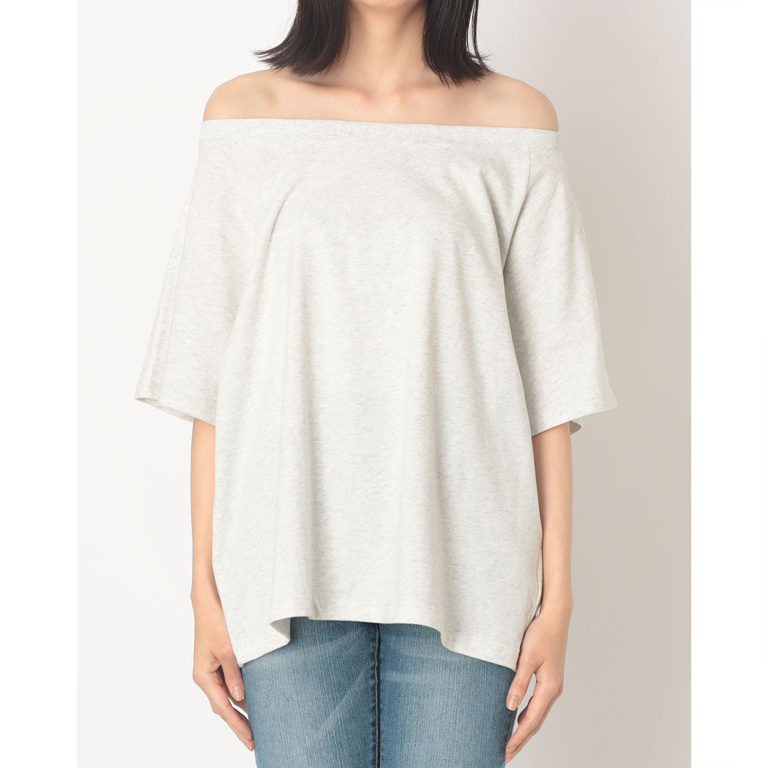 アルシーヴ archives ’アソートボーダーオフショルTEE’ （GRY） GRY