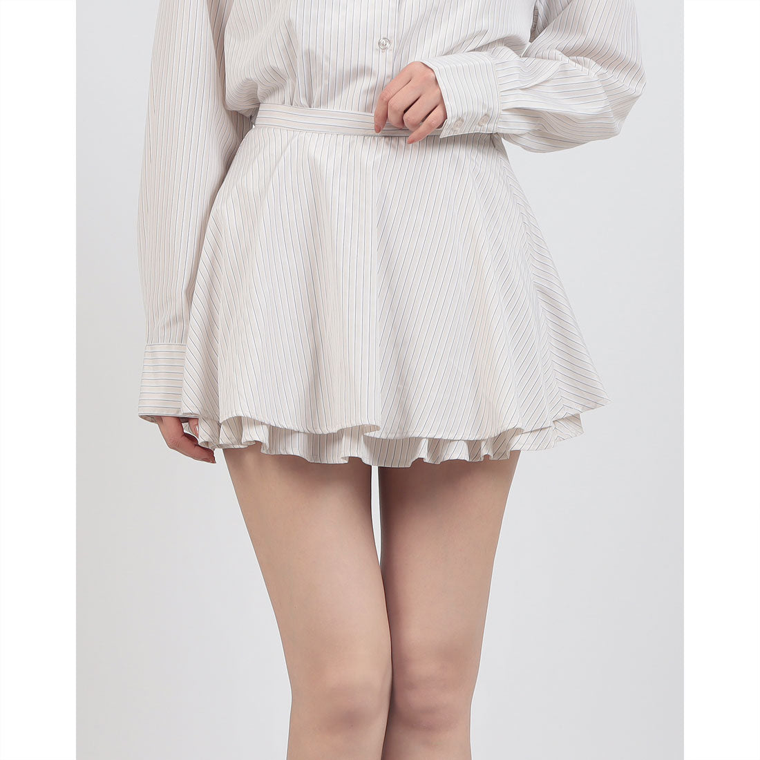 アルシーヴ archives ’【SETUP対応】フレアシャツミニスカート （NVY） NVY