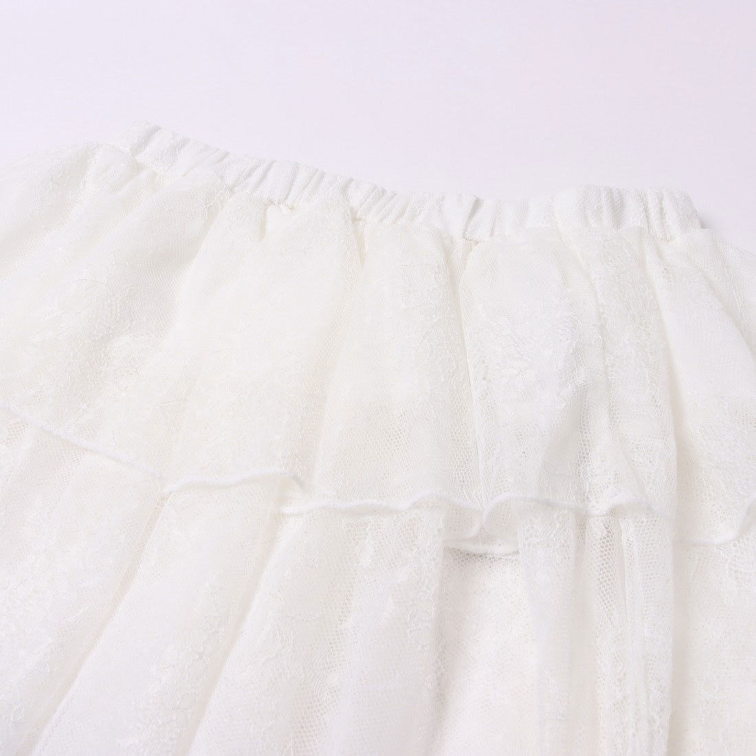 アルシーヴ archives レイヤードレースラッフルミニスカート （OFWH） OFWH