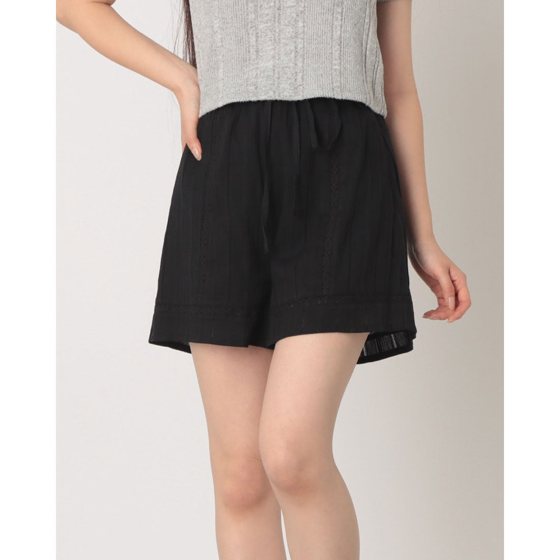 アルシーヴ archives コットンレースフレアショートパンツ （OFWH） OFWH