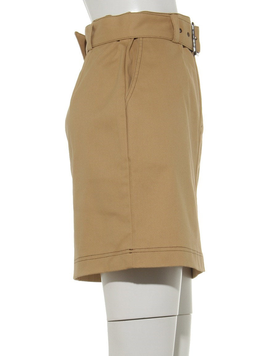 アルシーヴ archives 配色ステッチミニスカート （ベージュ） ベージュ