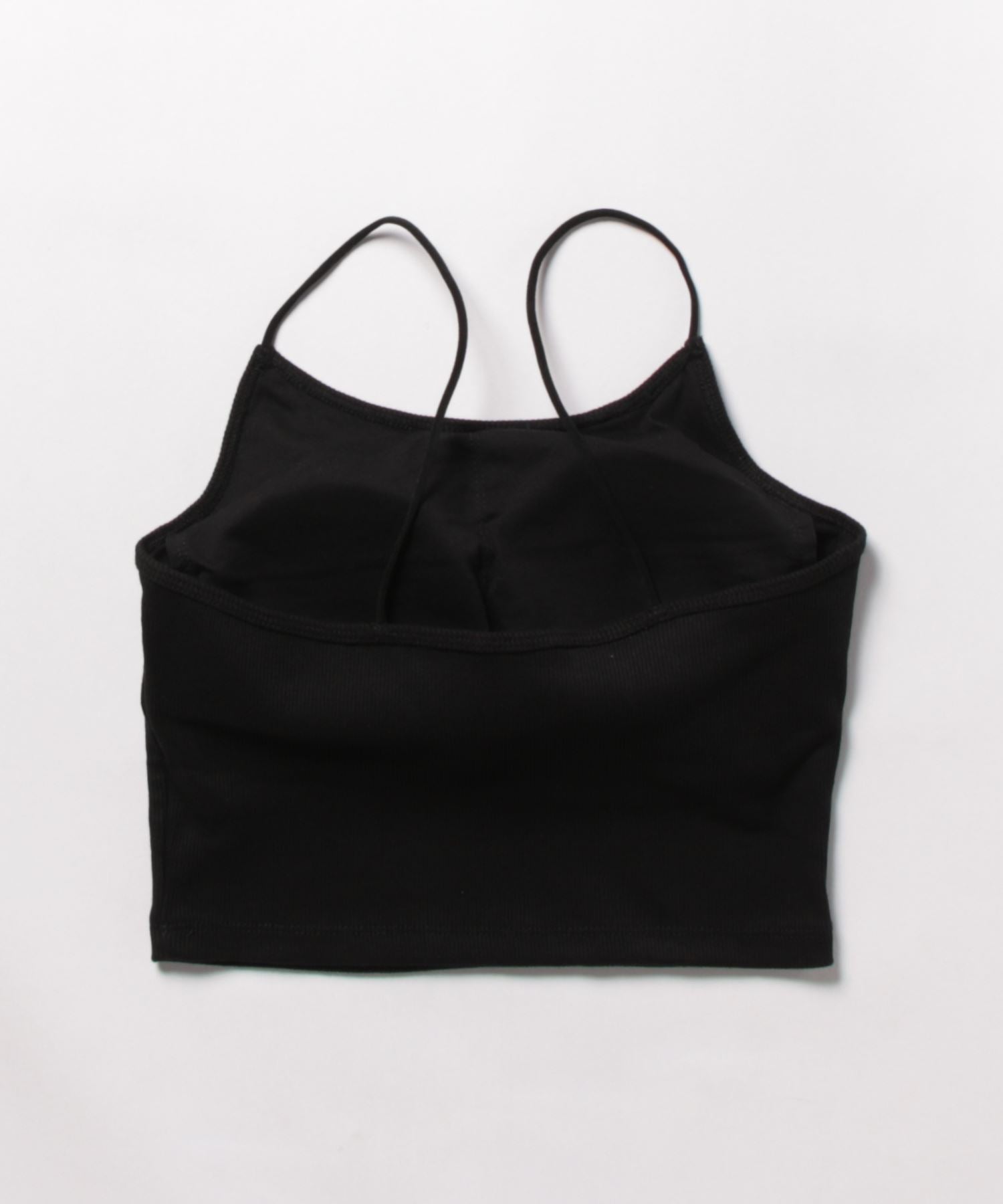 アルシーヴ archives クロップドキャミソール,BLK