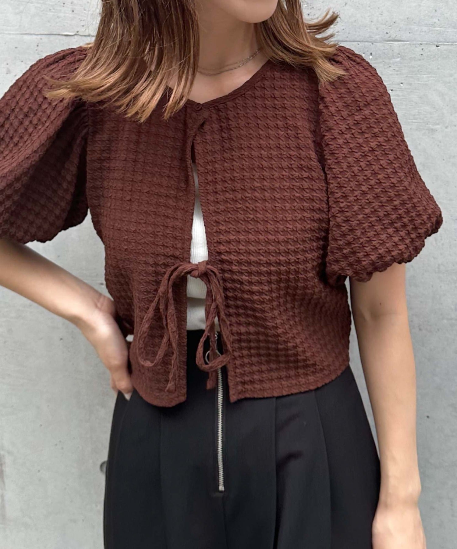 アルシーヴ archives フクレJQバックリボンTOPS