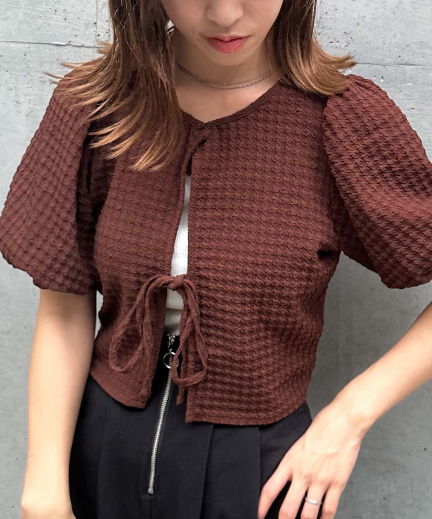 アルシーヴ archives フクレJQバックリボンTOPS