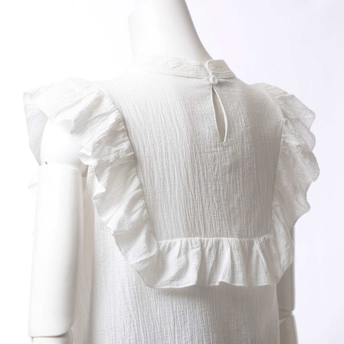 archives archives Cotton Yoryu Frill Blouse