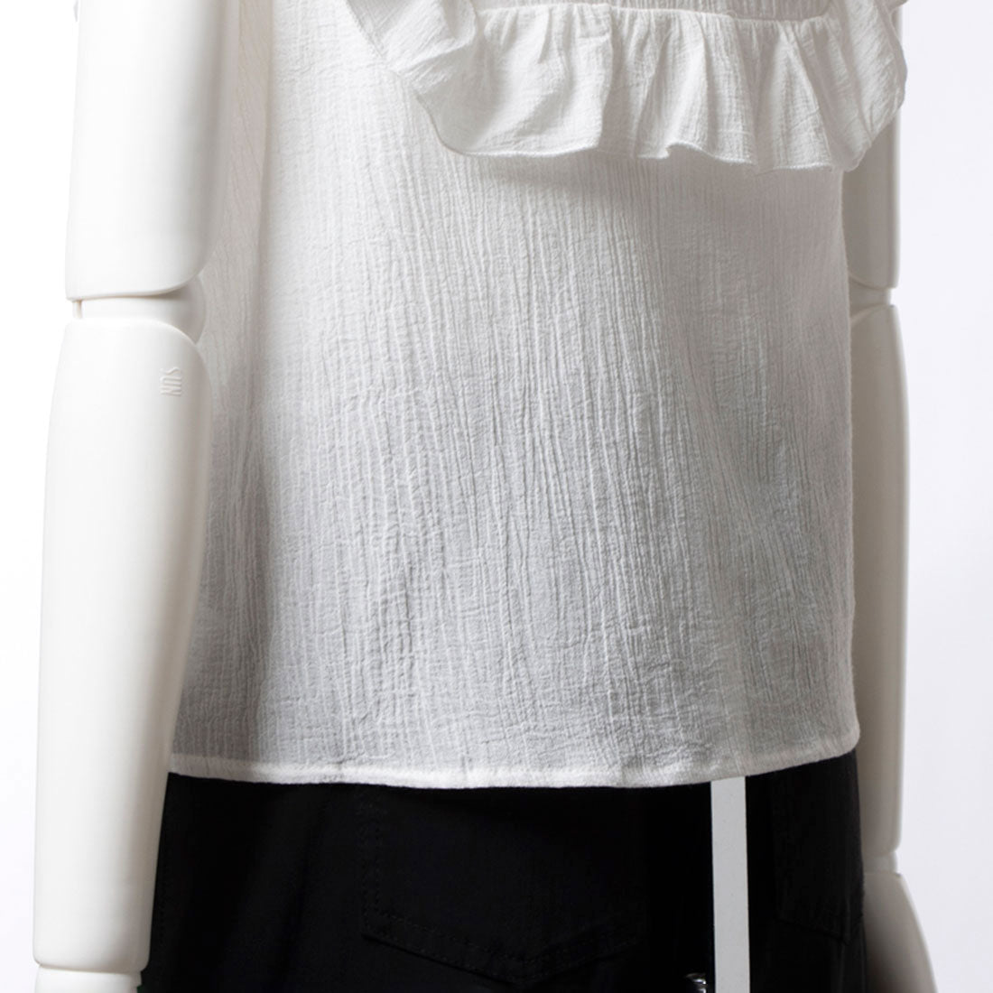 archives archives Cotton Yoryu Frill Blouse