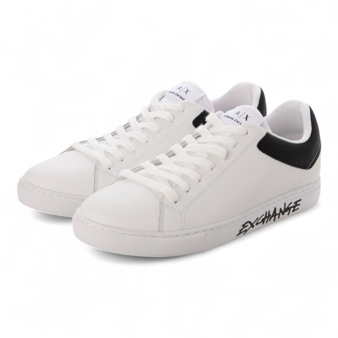 アルマーニ エクスチェンジ ARMANI EXCHANGE ソールロゴスニーカー （OP.WHITE+BLACK） OP.WHITE+BLACK