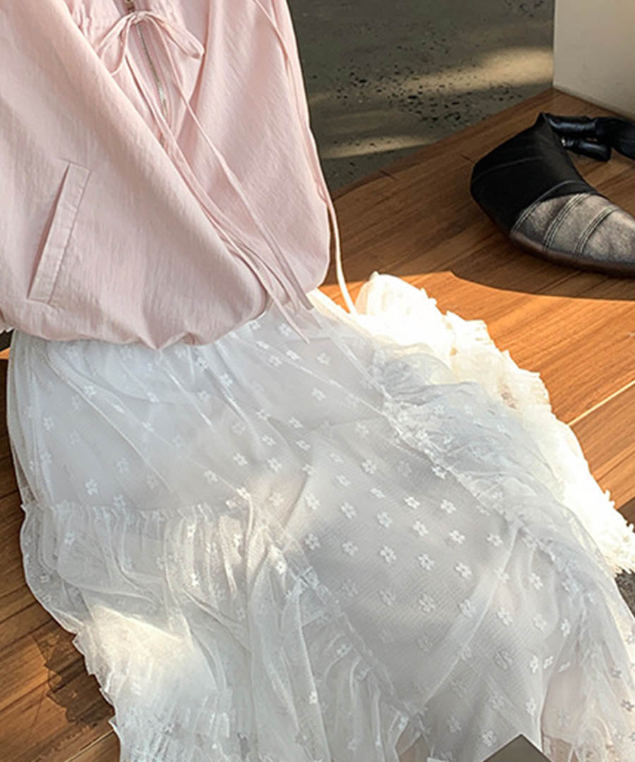 アルゴトウキョウ ARGO TOKYO Tulle Layed Long Skirt 222035 チュールレイヤードロングスカート （ホワイト） ホワイト