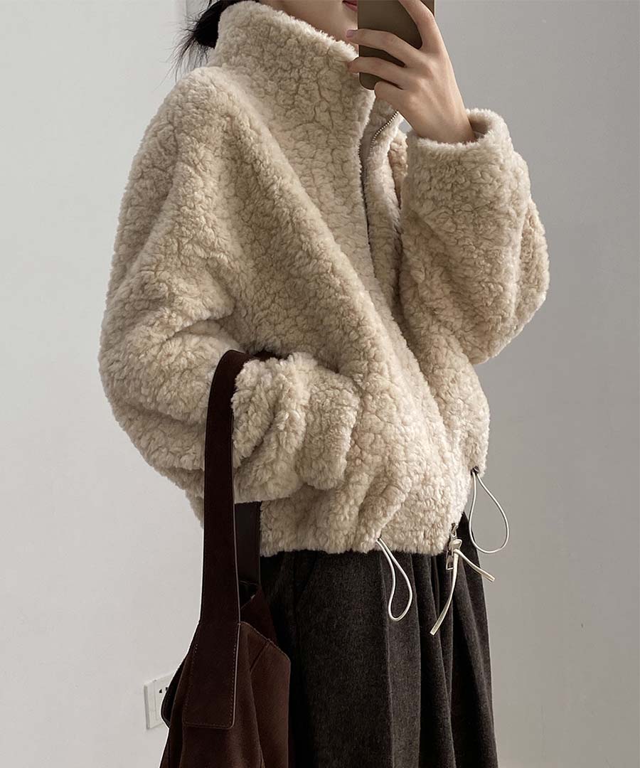 アルゴトウキョウ ARGO TOKYO High-Neck Short Boa Jacket 21143 ハイネックショートボアジャケット （アイボリー） アイボリー