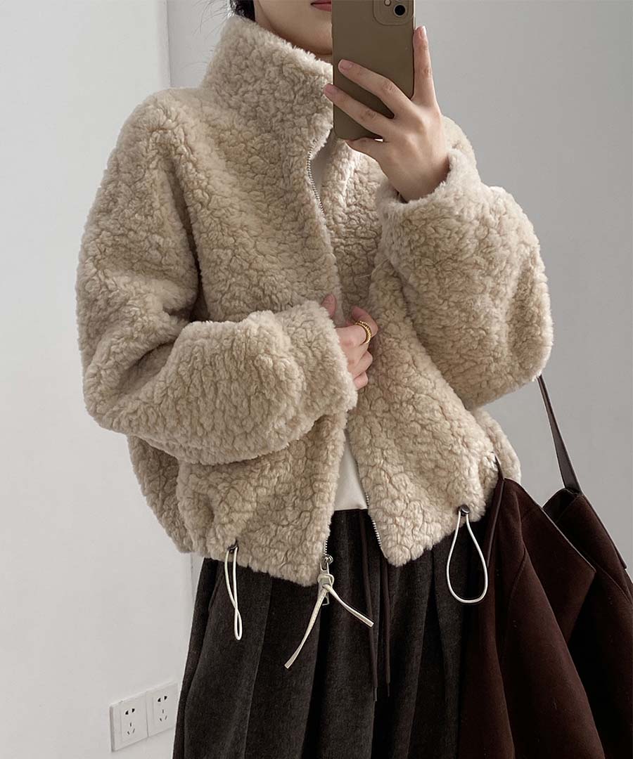 アルゴトウキョウ ARGO TOKYO High-Neck Short Boa Jacket 21143 ハイネックショートボアジャケット （アイボリー） アイボリー