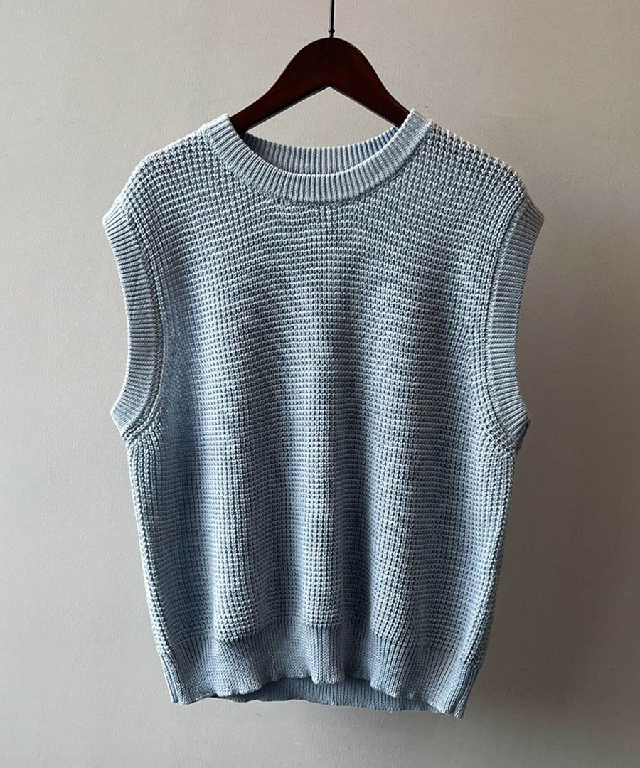 ARGO TOKYO Waffler Knit Vest 25065 Waffle knit vest