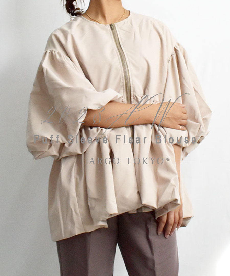 アルゴトウキョウ ARGO TOKYO Puff Sleeve Flear Blouse 23063 パフスリーブフレアブラウス