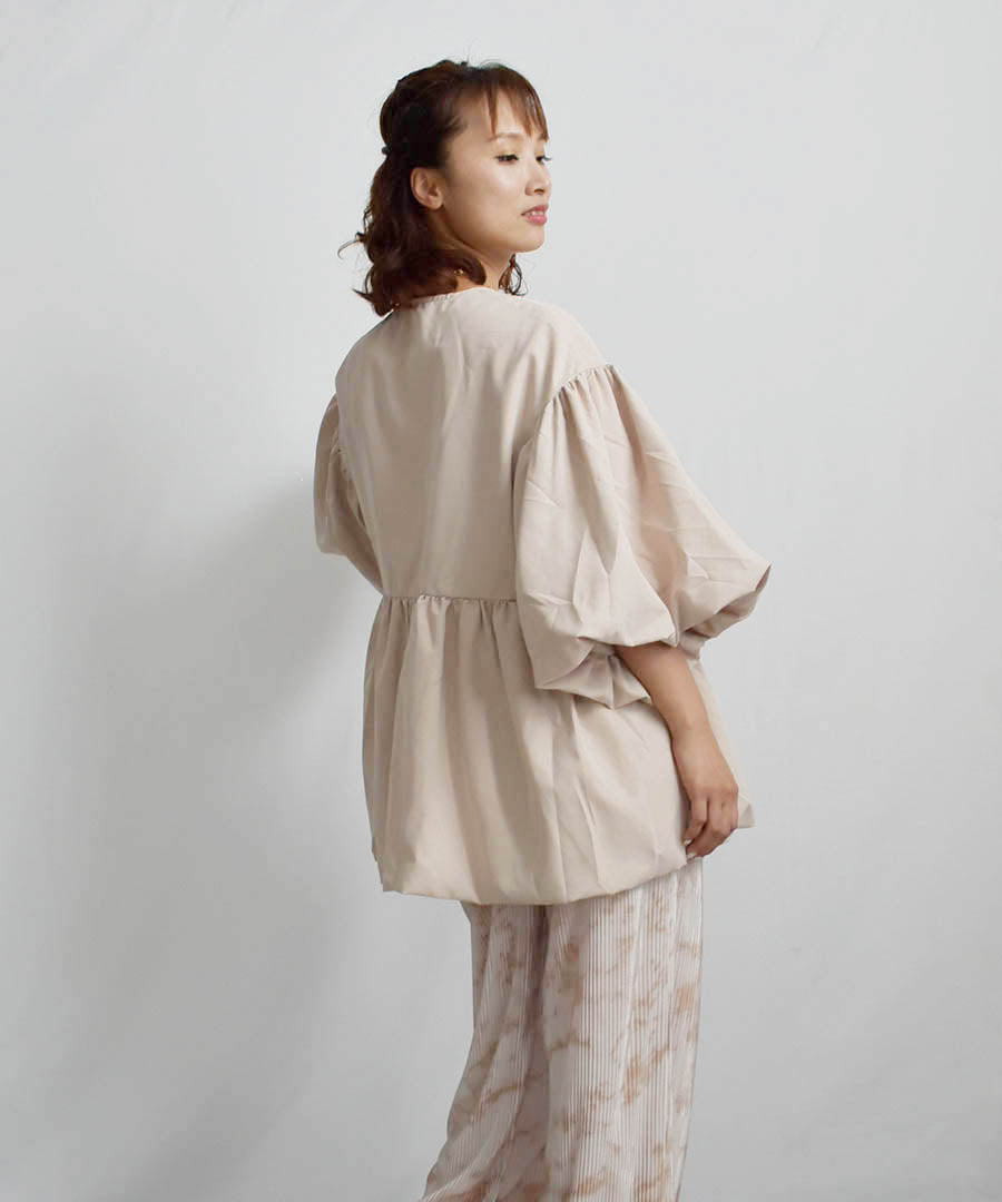 アルゴトウキョウ ARGO TOKYO Puff Sleeve Flear Blouse 23063 パフスリーブフレアブラウス