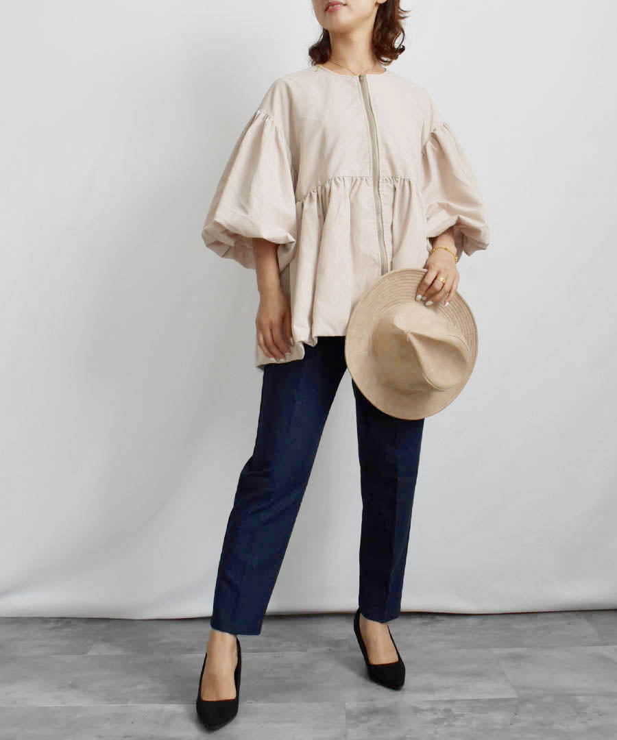 ARGO TOKYO Puff Sleeve Flear Blouse 23063 Puff Sleeve Flare Blouse