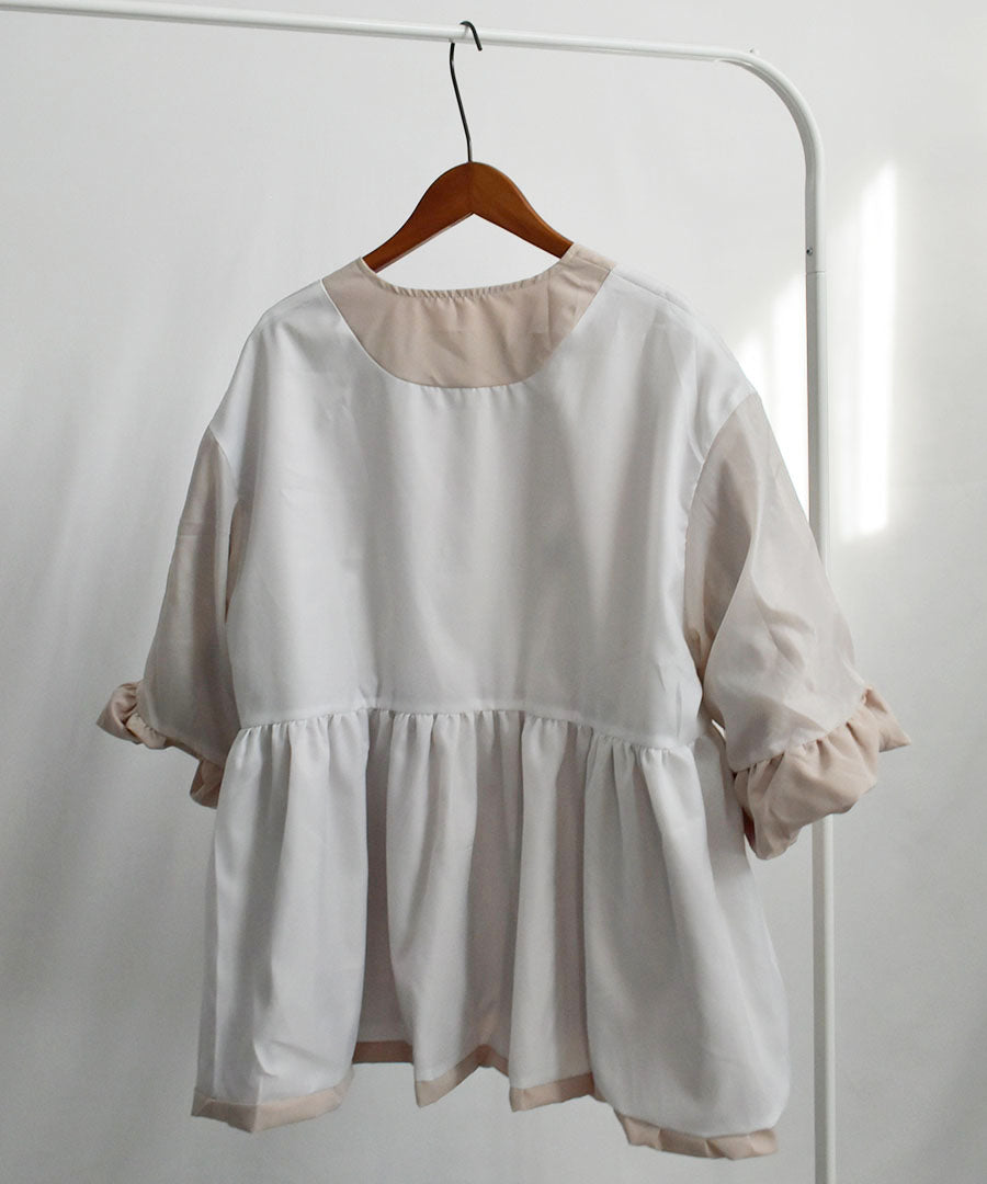 ARGO TOKYO Puff Sleeve Flear Blouse 23063 Puff Sleeve Flare Blouse