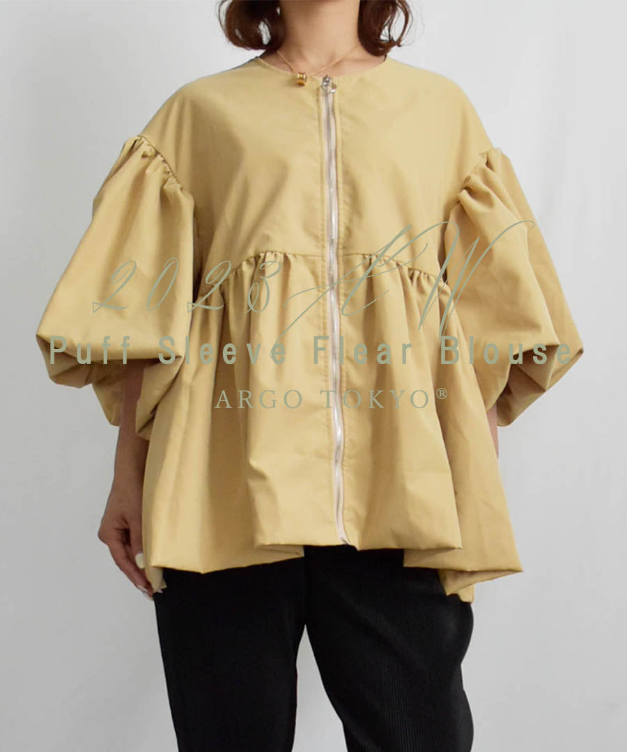 ARGO TOKYO Puff Sleeve Flear Blouse 23063 Puff Sleeve Flare Blouse