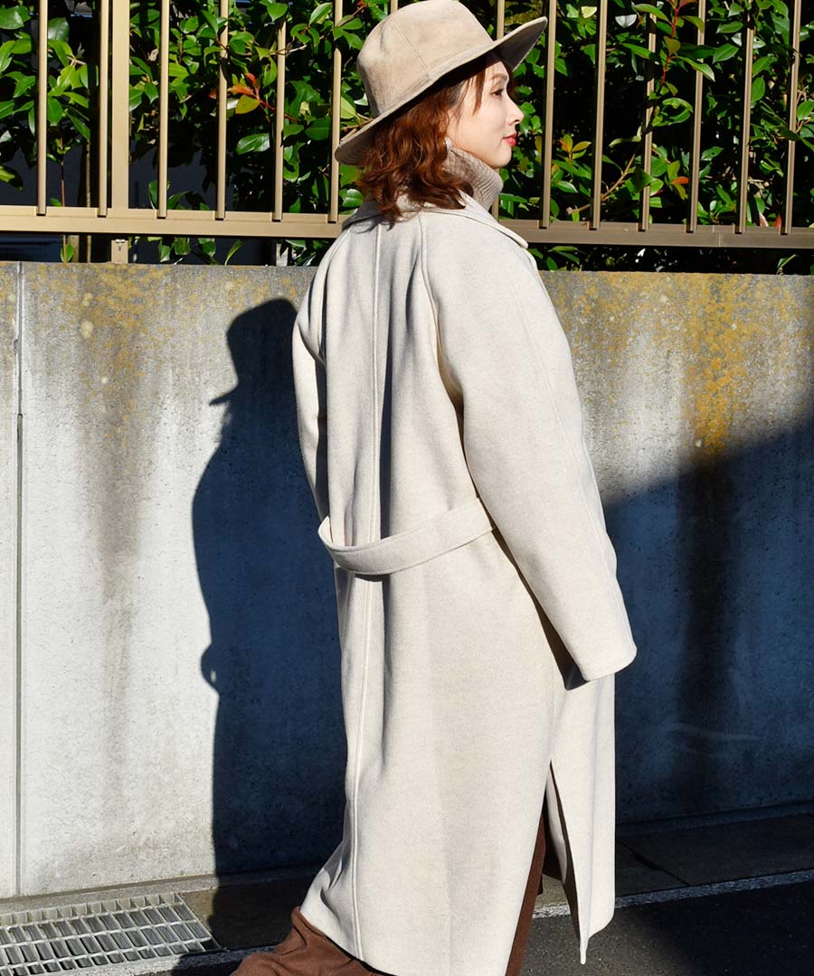 アルゴトウキョウ ARGO TOKYO Wool Blend Long Gown Coat 21079ウールブレンドロングガウンコート