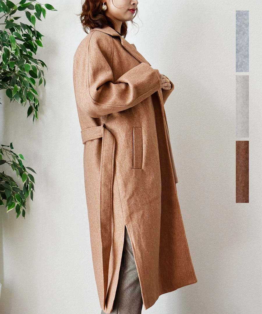 ARGO TOKYO Wool Blend Long Gown Coat 21079 Wool Blend Long Gown Coat