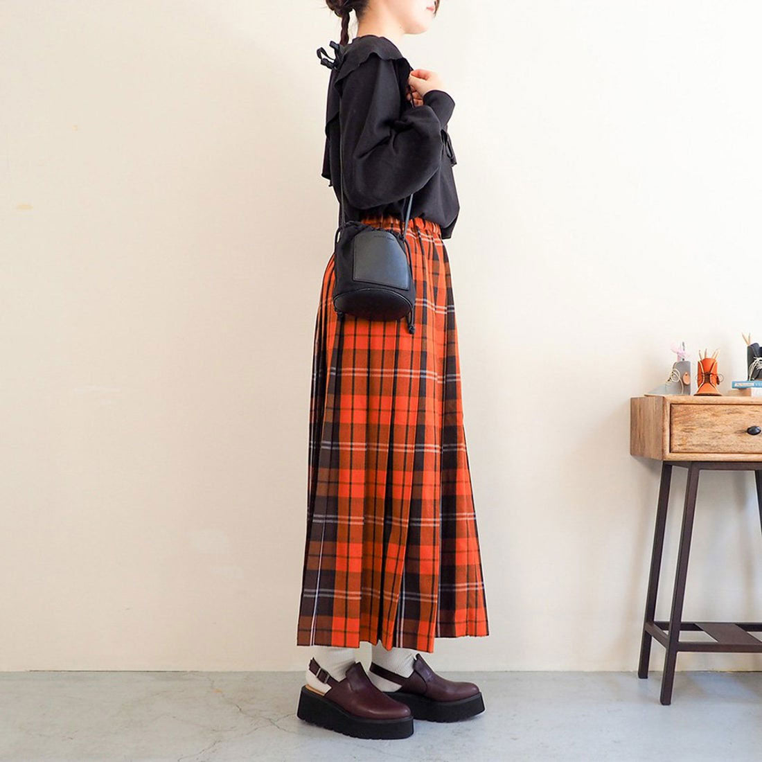 アシナガオジサン あしながおじさん 軽量｜厚底バックスリングシューズ （ボルドー） （ボルドー） ボルドー