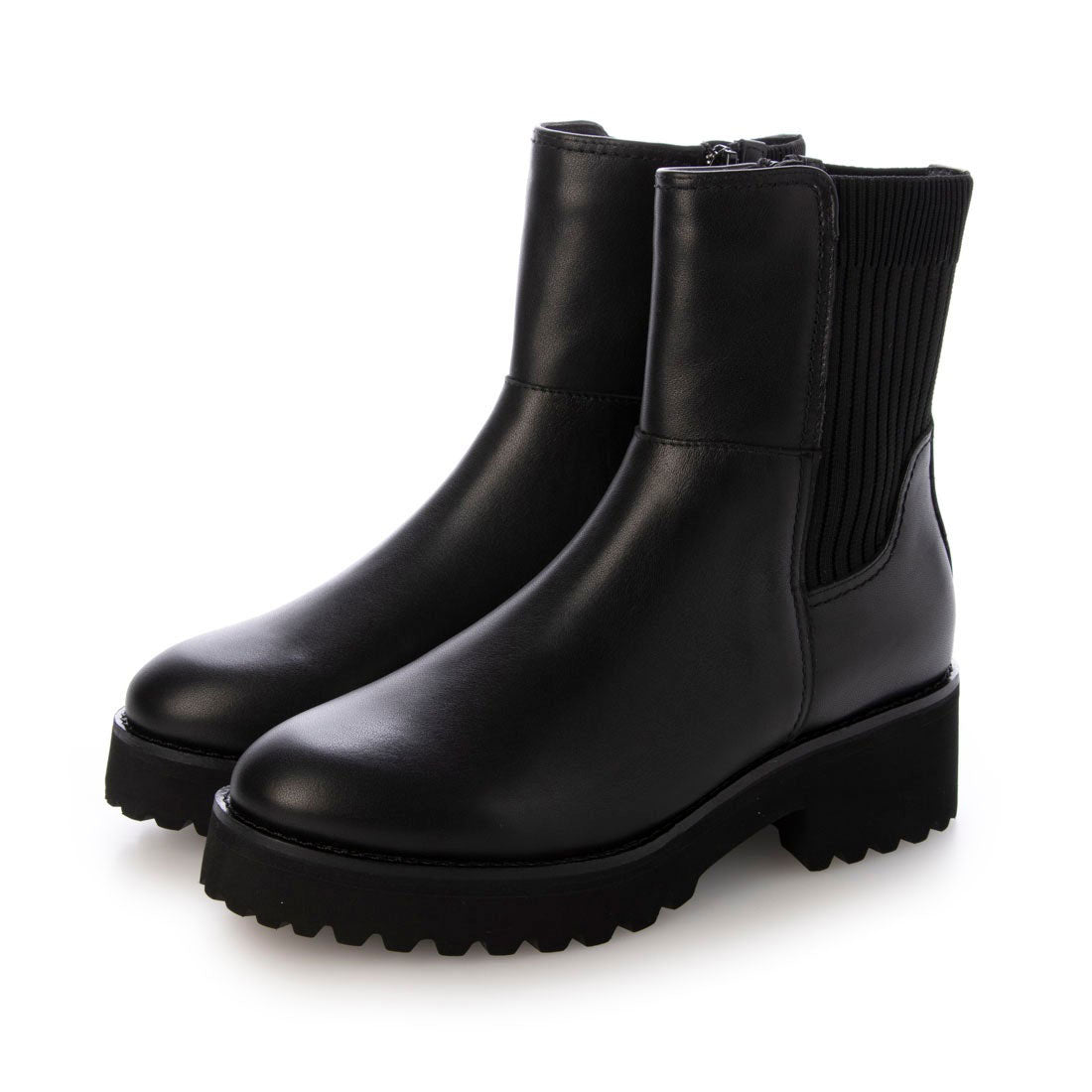 アシナガオジサン あしながおじさん 軽量│ニットブーツ （ブラック） （ブラック） ブラック